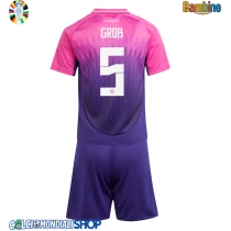 Maglie da calcio Germania Pascal Gross #5 Seconda Maglia Bambino Europei 2024 Manica Corta (+ Pantaloni corti)